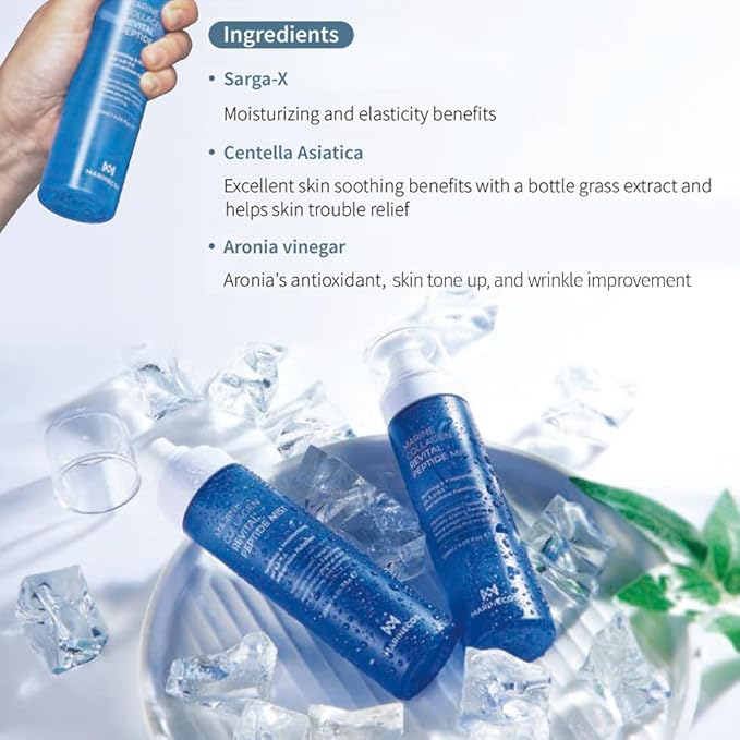 Marine Collagen Revital Peptide Mist 120ml ㅣ Fine Facial Spray for Hydration Soothing Glow ㅣ Daily Moisture Mist with Centella and Peptides