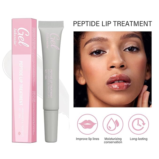 Glow Lip Balm, Hydrating Moisturizing Lip Balm for Dry Cracked Lips, Sheer Tint Color, Shiny Glossy, Long Lasting Lip Moisturizer Nourishing Lip Care Lip Repair Gel Peptide Lip Treatment ChapStick-02#