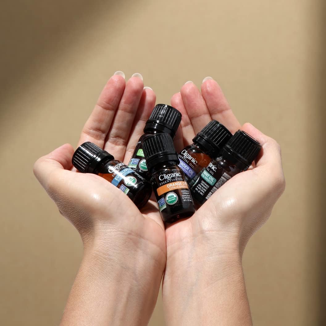 Cliganic in The Wild Essential Oil Blend - Organic, Natural Aromatherapy Oil for Diffuser Steam Distilled | Non-GMO Verified