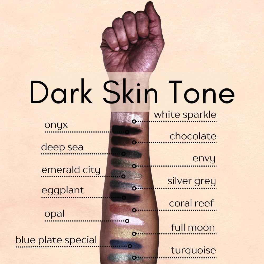 Emerald City Teal Jewel Green & Hints of Golden Sparkle Single Loose Powder Eyeshadow; Vegan, Talc & Paraben Free