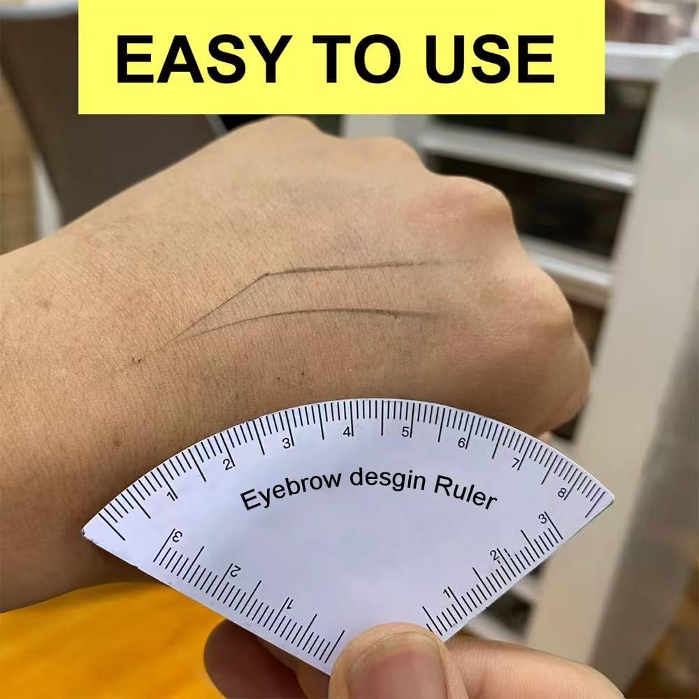 Eyebrow Stencils for Women Shaping, Instant Brow Shaper Kit Template DIY Tool for Fast Shaping, One-Second Brow Outline Guide (2pcs)