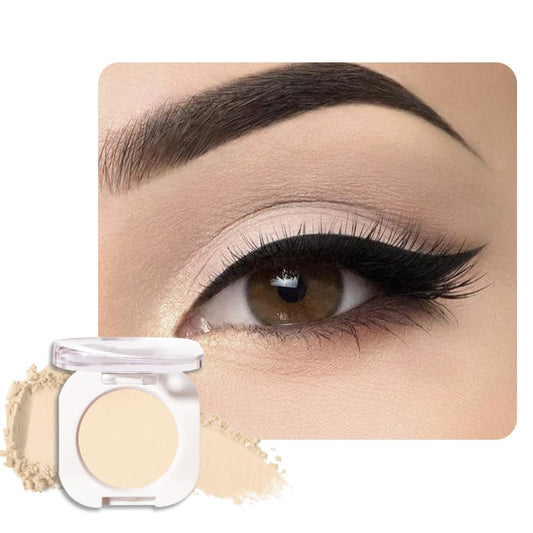 Single Matte Eye Shadow Palette Makeup, Smoky Beige Matte Eyeshadow for Women, Monochrome Eye Shadow Makeup, Pigmented Waterproof Sombras Para Ojos, Vegan, Talc, Paraben & Cruelty Free, 17