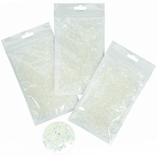 16000PCS 3mm 4mm 5mm Transparent AB Resin Rhinestones for Crafting Clear White AB Flatback Jelly Stones Bulk SS10 SS16 SS20 Diamonds Gems for Nails Face Eyes Makeup Mugs Tumblers Bottles DIY Crafts