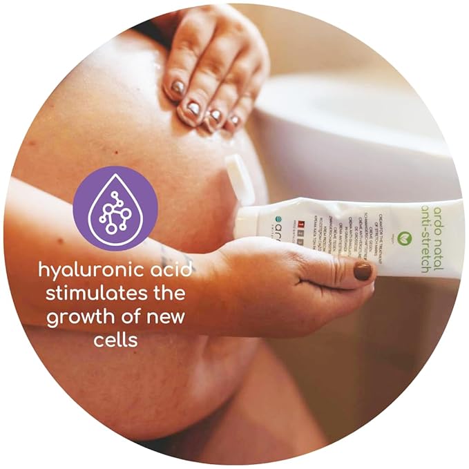 ARDO Anti-Stretch Mark Cream, Swiss Formula. Helps Prevent & Reduce Stretch Marks During Pregnancy & After Birth, Cruelty-Free, Vegan & Fragrance Free, Made in Europe, (100ml/3.4 fl.oz)