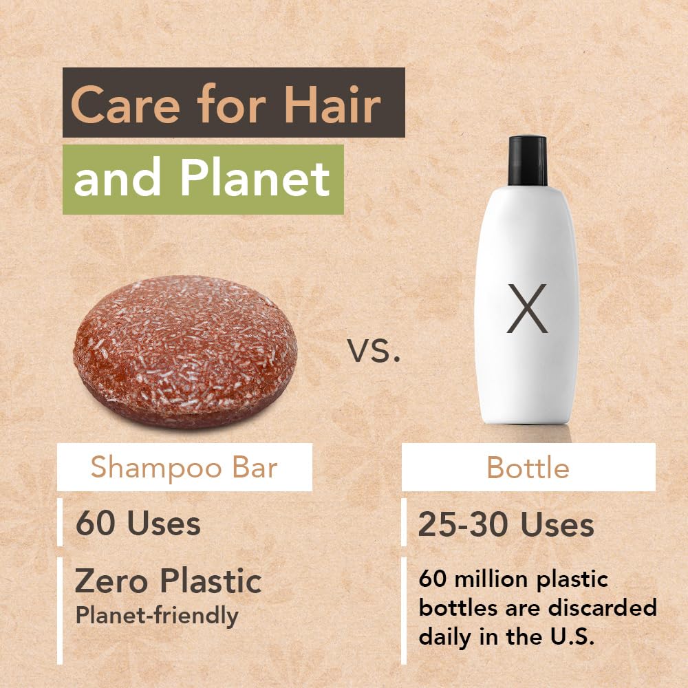 Wave Argan Oil Shampoo Bar - Moisturizing & Handmade Vegan Bar for Shiny Hair, Natural, Organic & Non-GMO Shampoo for Women & Men, 2.3 oz, Long-Lasting (80-120 Uses)