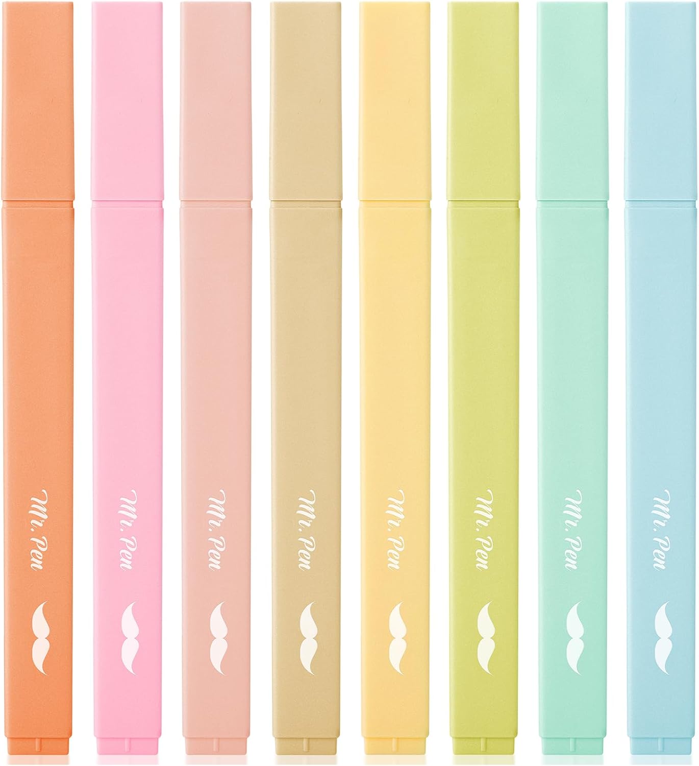 Mr. Pen- Aesthetic Highlighters, 8 Pcs, Chisel Tip, Pastel Colors, Cute Assorted Colors, Bible Highlighters and Pens No Bleed for Bible Pages