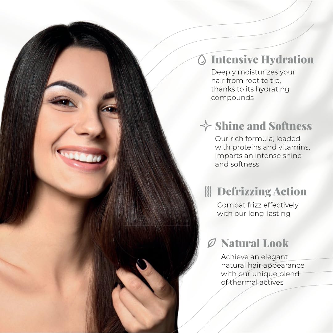 Expert Hair Sensation, Brazilian Keratin Hair Treatment - Anti Frizz for All Hair Types – Long-Lasting Straightening - Keratina Para Alisar El Pelo, Emulsion Zero Alisado (100ml/3.38 oz)