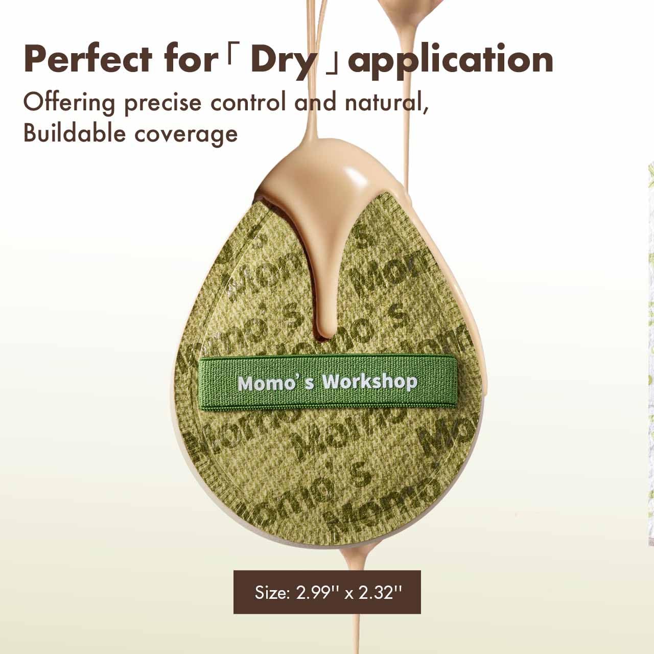 Light Green Denim Makeup Sponges,Super Soft Blenders Sponge for Full Coverage Foundation,Perfect for Oily Skin & Longwear Makeup,Travel Friendly&Reusable,2pcs Puffs &Storage Case