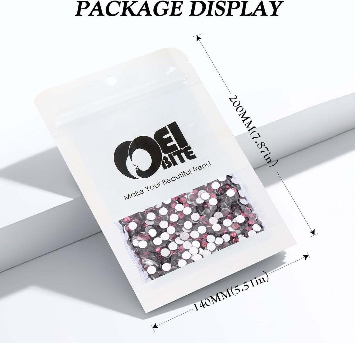 Purple Flatback Rhinestones, Glass Rhinestones for Nail Art and Craft, Glue Fix, Loose Crystal Gemstones(Purple, SS16, 2880pcs, 3.8-4.0mm)