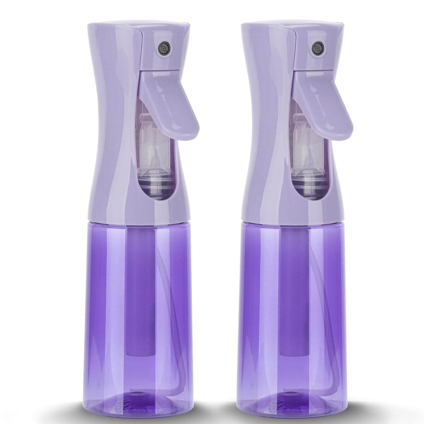 Spray Bottle for Hair (6.8OZ /200ML) Continuous Ultra Fine Mist Sprayer for Hair, Salons, Barber, Plants, Skin Care, Cleaning 2 Pack Purple