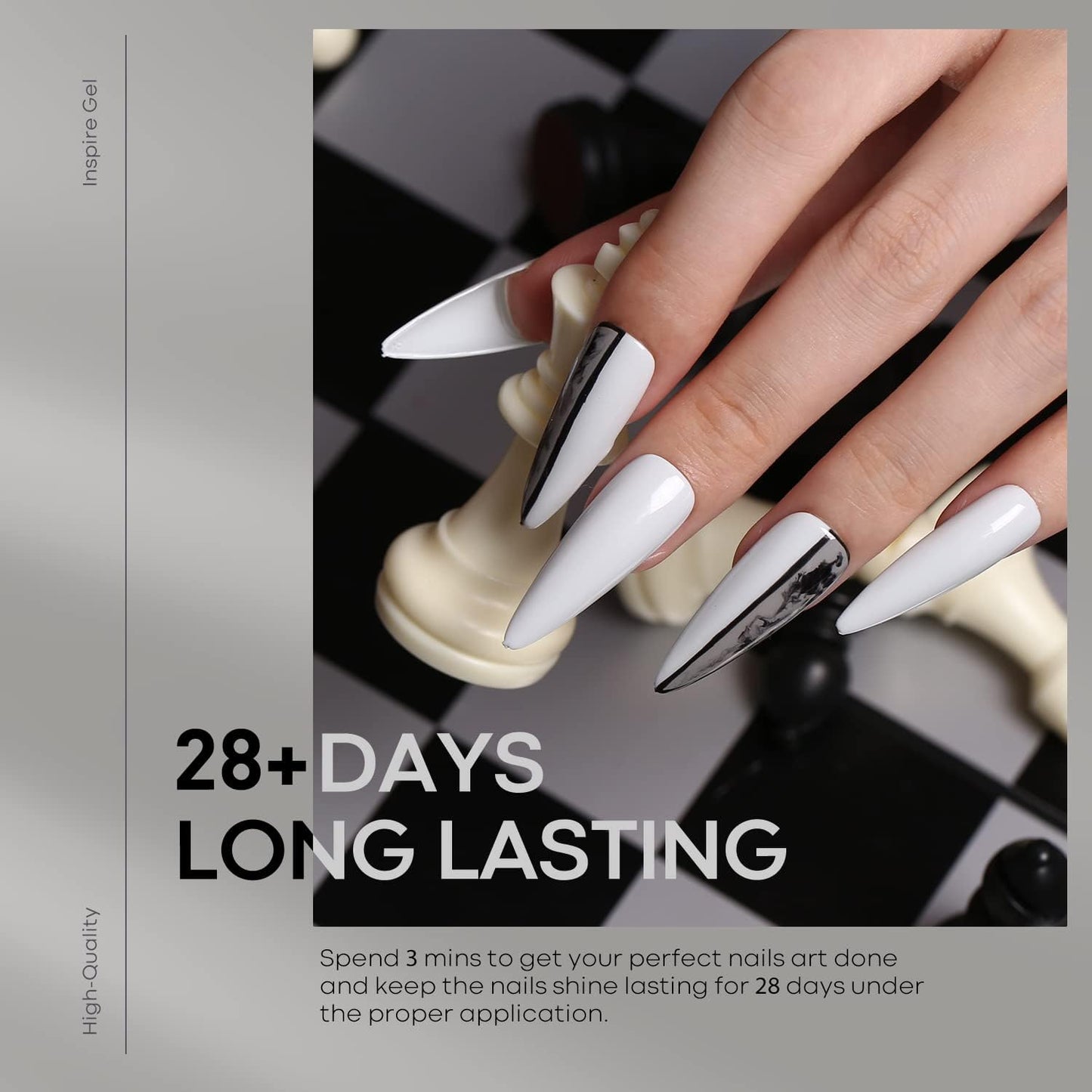 modelones Grey Gel Nail Polish Set 6 Colors, Gray Tone Dark Cloud Stone Seal Iron Fossil Shades Collection All Seasons Soak Off LED Nail Art Gel Kit Soak Off Manicure Salon DIY Home Gift