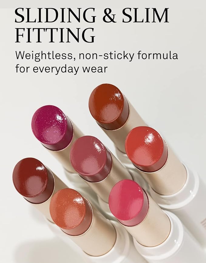 HINCE Mood Enhancer Lip Glow, Moisturizing Lip Balm with Shea Butter & Sweet Almond, Non-Sticky and Long-lasting Tinted Lip Tint with Buttery Balm Texture for Neutral Color 0.2oz. (1, DEAR ROSE, 02)