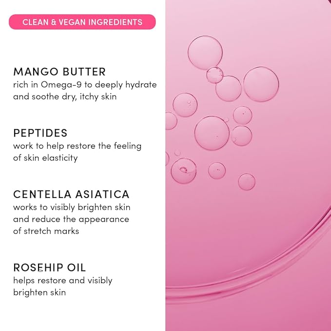 Evereden Nourishing Stretch Mark Cream 50ml | Clean and Unscented Pregnancy Skincare | Stretch Mark Prevention