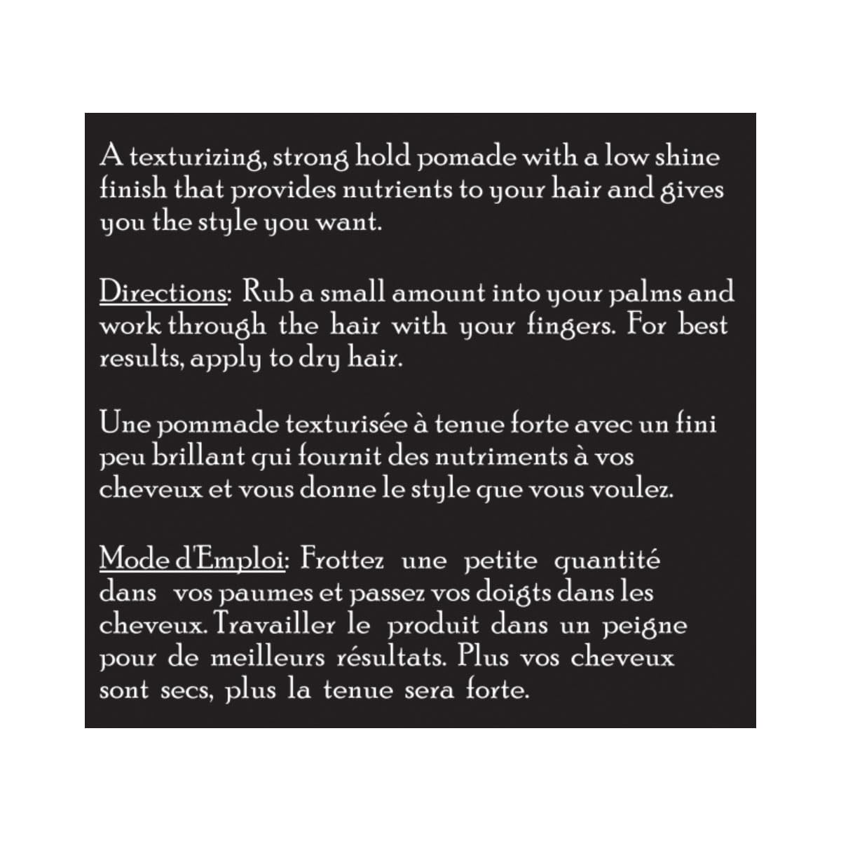 Brickell Men's Products Strong Hold Texturizing Pomade For Men, Natural and Organic, Pliable Hair Styling Fiber Pomade, 2 Ounce, Scented