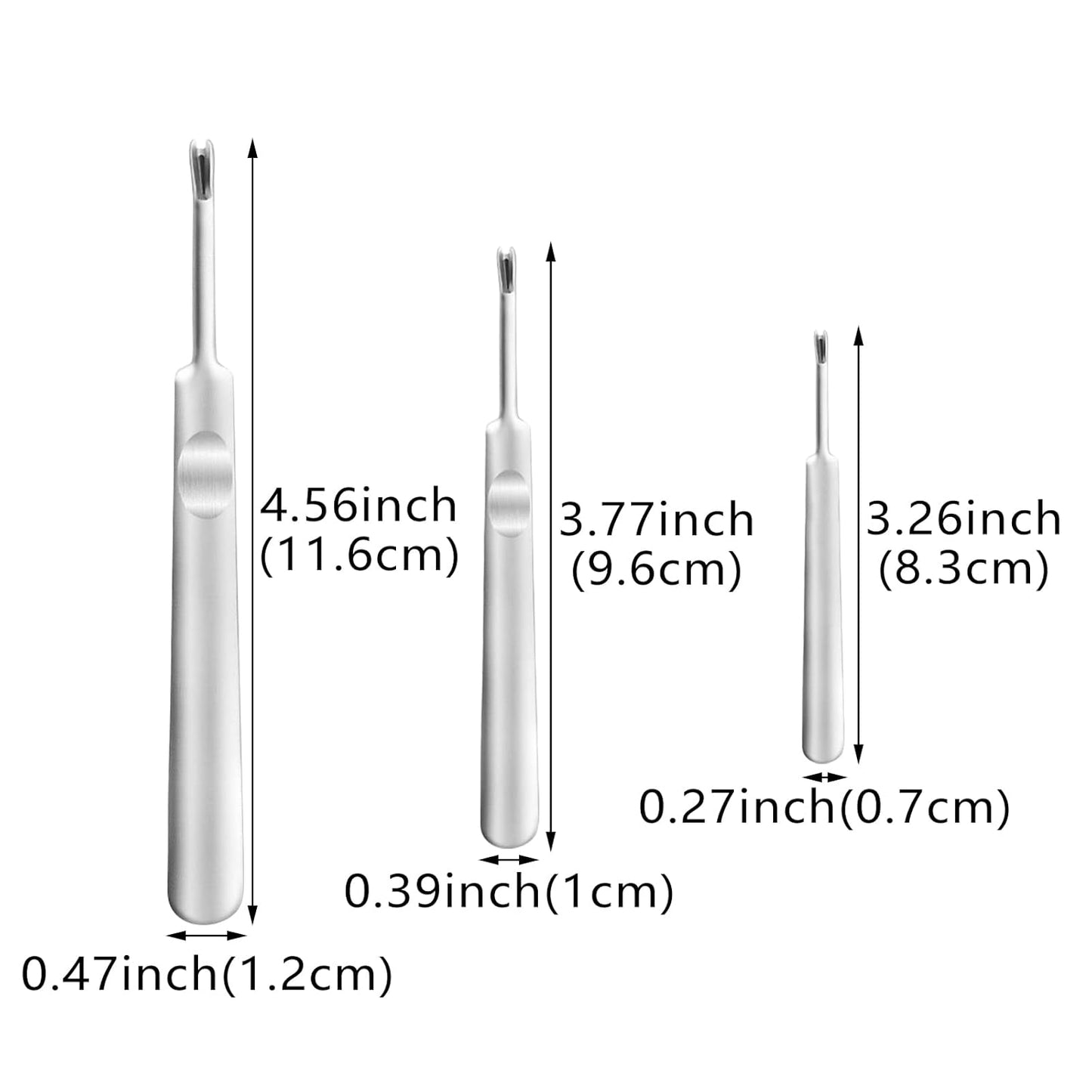 9 Pack Cuticle Nail Pusher and Trimmer Nail Cuticle Fork Professional Stainless Steel Dead Skin Remover Dead Skin Cuticle Pusher Nail Art Tool for Fingernails and Toenails