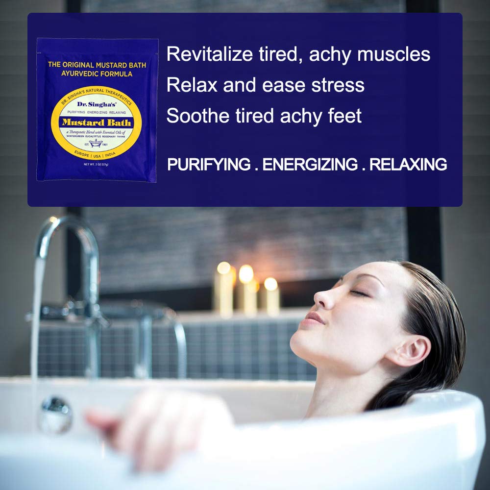 Dr. Singha's Mustard Bath, Therapeutic Bath Salts, 2 Oz