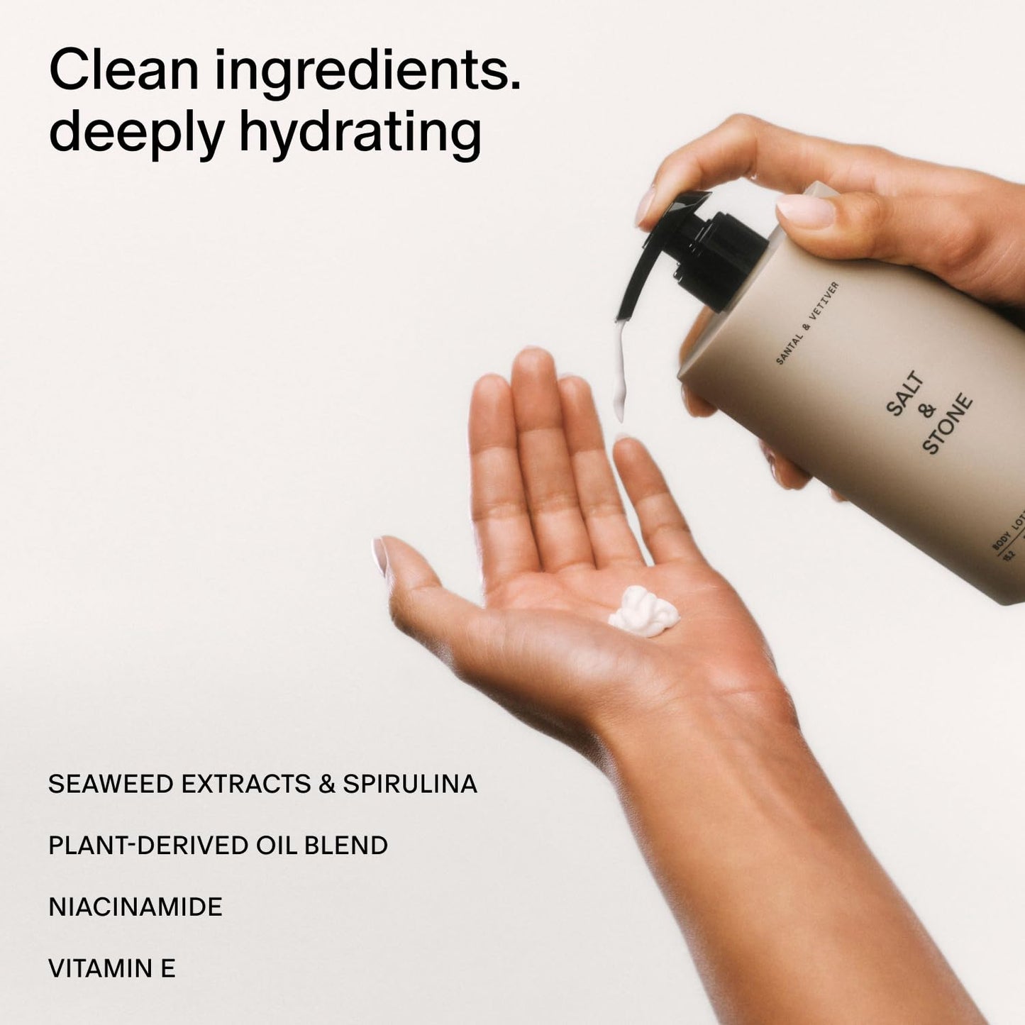 Salt & Stone Body Lotion for Women & Men| Scented Daily Body Lotion | Hydrates, Nourishes & Softens Skin | Restores Dry Skin | Fast-Absorbing | Cruelty-Free & Vegan (450 ml) (Black Rose & Oud)