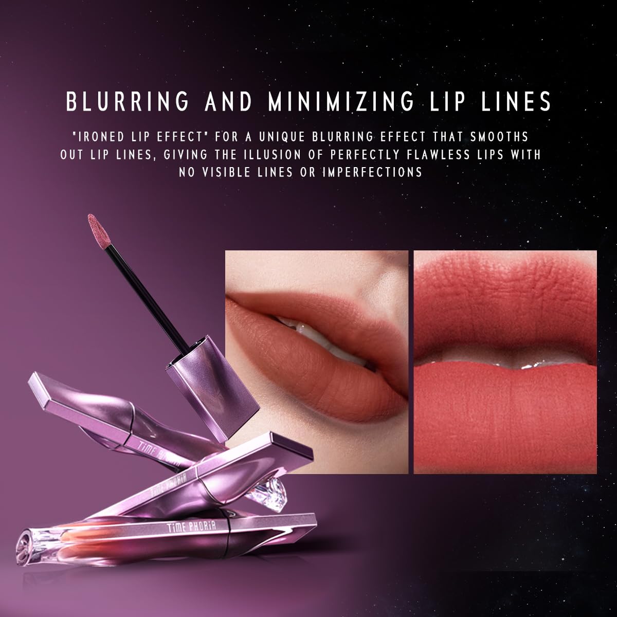 NEBULA VELVET LIP CREAM-Long Lasting Lip Stain, Waterproof and Transfer Proof Lip Tint, Matte Finish Lipstick, Smooth Out Lip Lines, Lightweight Lip Cream, High Coverage (04 ALLURA)