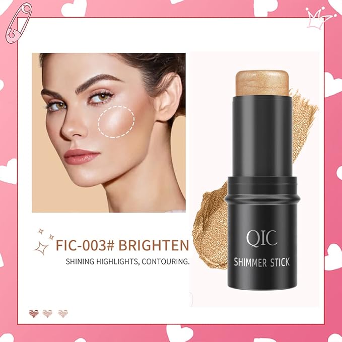 Face Sticks Trio, Blush Stick, Contour Stick, Highlighter Makeup Stick, Cream Blush Stick for Cheeks, Eyes and Lips, Facial Repair Bronzer Shading Stick, Smooth Shimmer Face Highlighter Wand