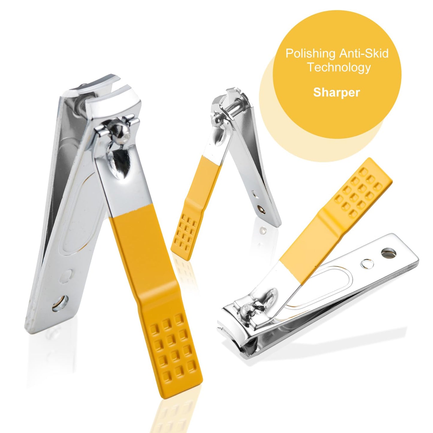 Nail Kit, Manicure Kit, Nail Care Kit for Women, Manicure Pedicure Set, Nail Clippers Toenail Clippers Kit, Professional Manicure Kit Pedicure Kit, Yellow Travel Case, Set of 12.