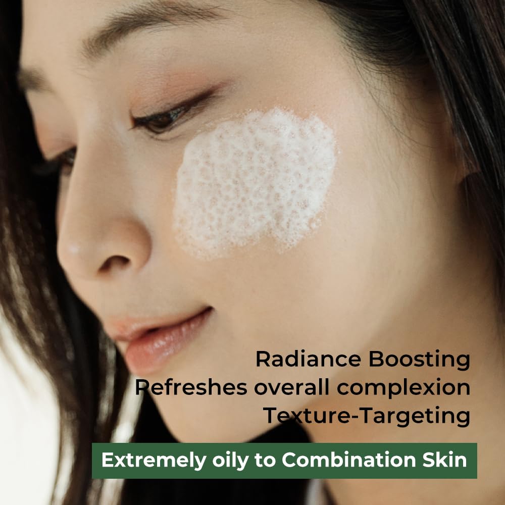 Herb Wormwood O₂ Mask Pack – Korean Oxygen Bubble Face Mask for Sensitive, Oily & Acne-Prone Skin, Exfoliating with AHA BHA, Tea Tree & Peppermint, Smooths & Refreshes, 10.1 fl.oz.