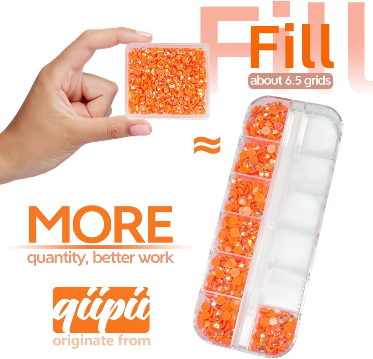 Neon Orange AB Resin Rhinestones for Bedazzling Crafting 3mm 4mm 5mm 6mm Orange Red Flatback Jelly Stones Bulk Diamonds Gems for Nails Face Eyes Makeup Tumblers Bottles DIY Crafts Clothes Shoes