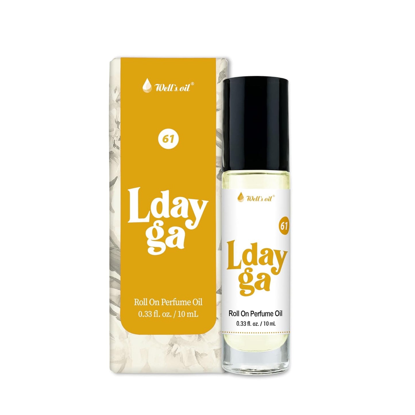 Well's Oil Roll-On Perfume Oil (Lady Ga) | Apricot Notes | Long-Lasting | Paraben-Free | 0.33 Fl Oz / 10 ml