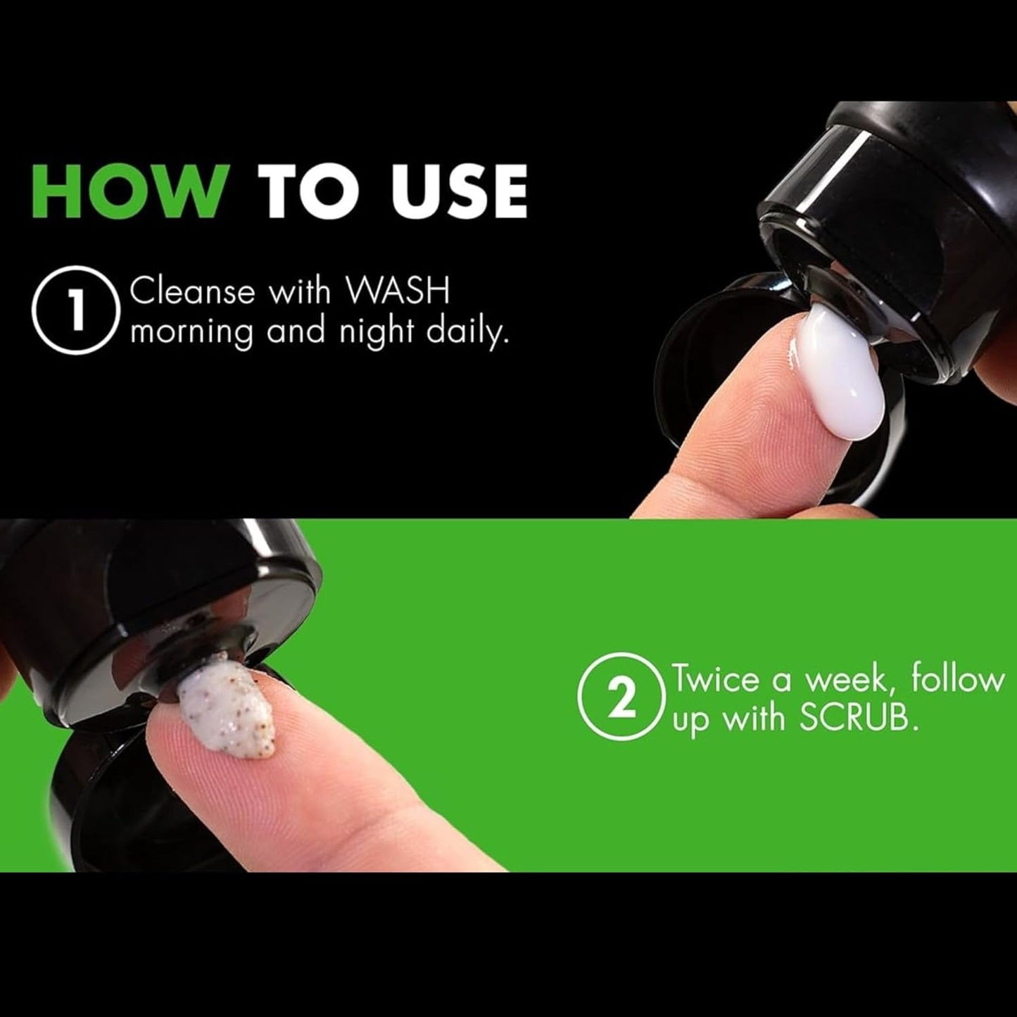 Tiege Hanley Daily Face Wash (5.5 oz) & Exfoliating Face Scrub for Men (2 oz) for Oily, Dry & Sensitive Skin | Hydrating, Fragrance-Free Gentle Facial Scrub for Deep Pore Cleansing & Detoxifying