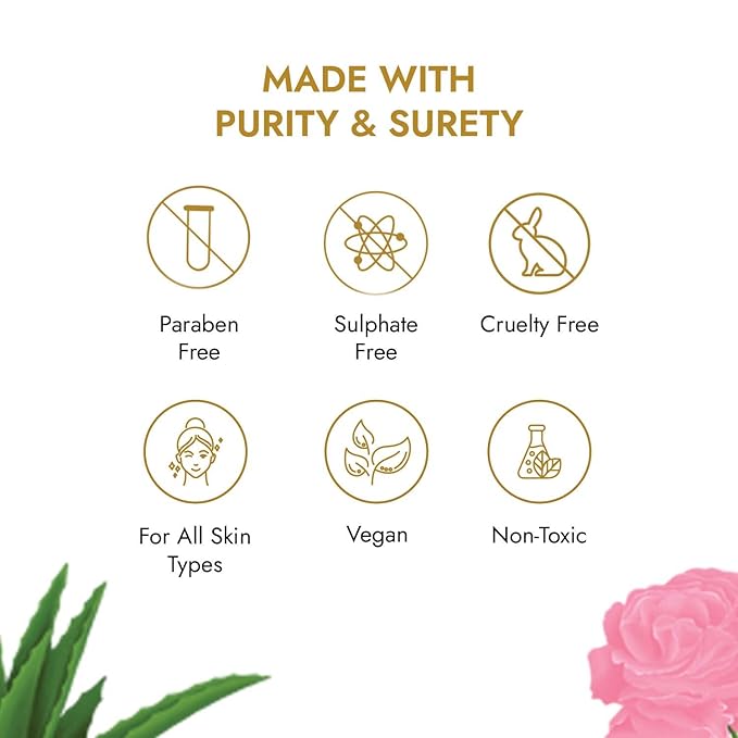 Skin Rituals Aloe Rose Gel 200 gms | After-sun Soothing Gel | For Sunburn Relief & Hydration | Clinically Tested Rose Actives| Ayurvedic Tan Minimiser