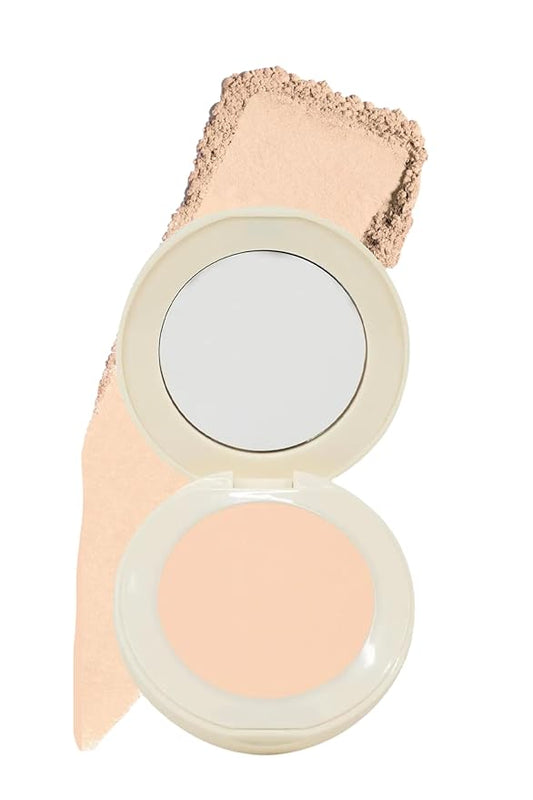 FARMASI Makeup BB All in One Powder, Lightweight, Long-Lasting Medium-Full Coverage with Flawless Finishing, will Look More Natural and Smooth Than Ever, 0.5 oz, Warm Light