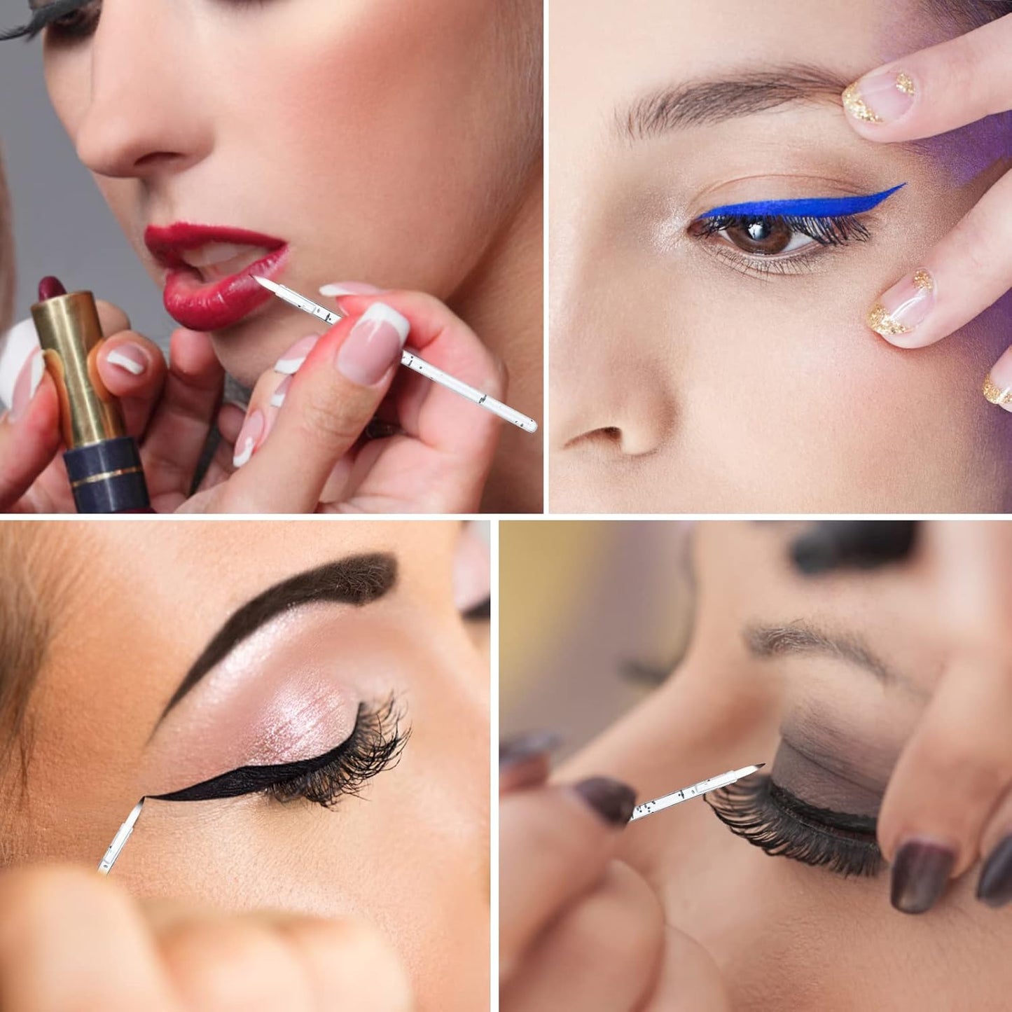 G2PLUS 100PCS Disposable Eyeliner Brushes, Eyebrow and Liner Brush Applicator, Cosmetic Eye Wands for Lip Liners, Eye Makeup, Eyelashes and Detail Painting (Crystal Black)