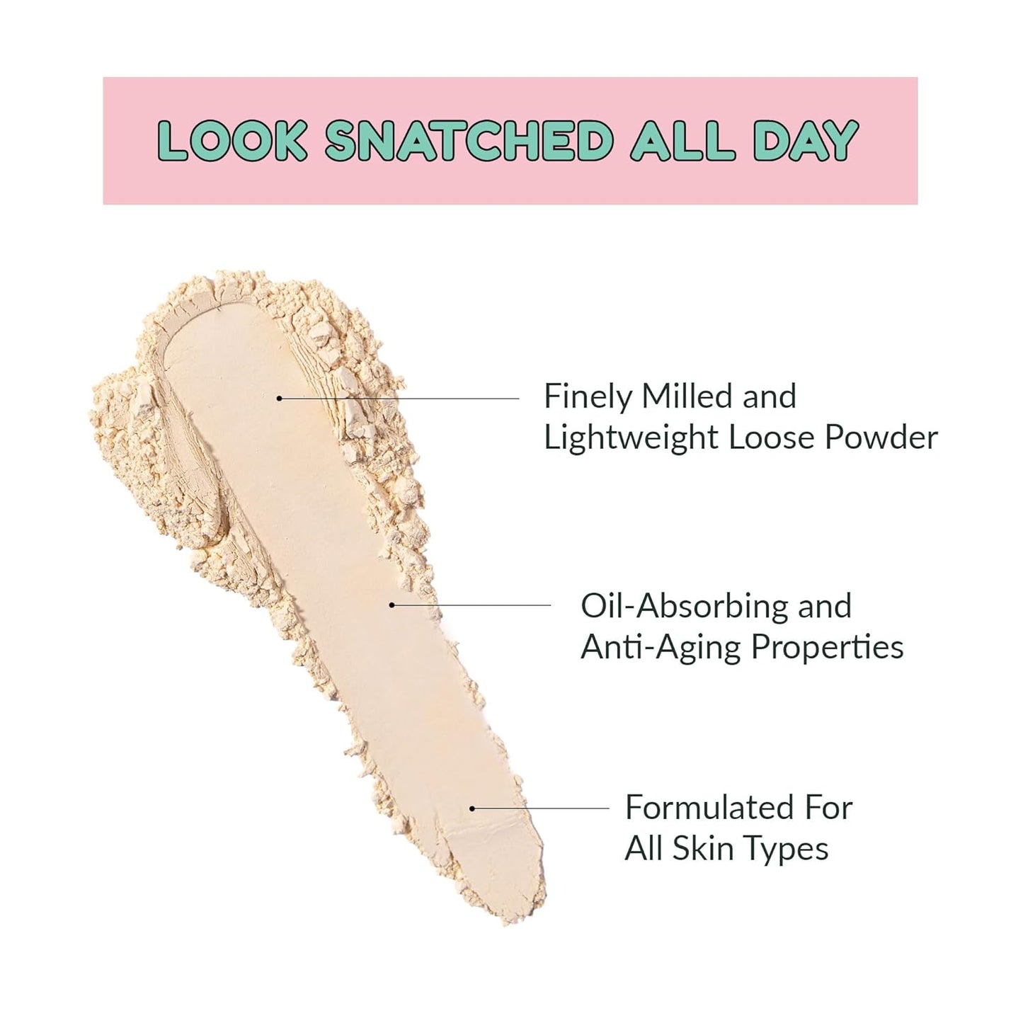 Kimchi Chic Beauty Puff Puff Pass Set and Bake Setting Powder for Makeup, Extra Fluffy Loose Face Powder Poof, Soft Natural Face Makeup for Uneven Skin Tone, 02 Banana