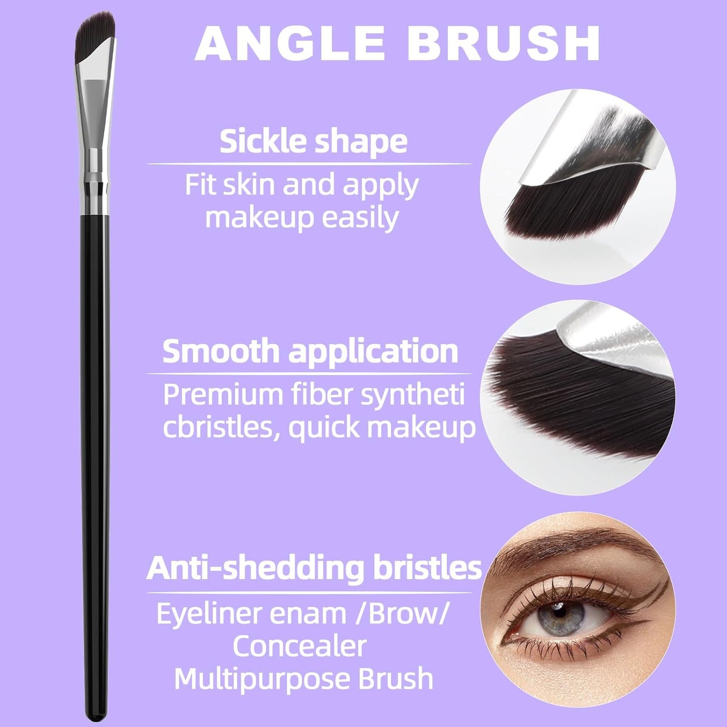 LAVONE Eyeliner Set - Waterproof Makeup Kit with Liquid Eye Liner Pencil, Gel Eyeliner and Angled Eye Liner Brush, Waterproof, Smudge Resistant, Long Lasting Formula - Medium Brown