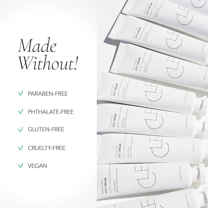 CLE Cosmetics CCC Cream (Warm Deep 501) - Color Correcting Foundation with Sunscreen - Lightweight, Hydrating, Light to Medium Coverage - BB & CC Cream Hybrid - 1 fl oz