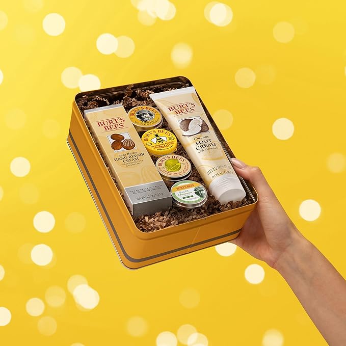 Burt's Bees Back to School Gifts Ideas, 6 Dorm Body Care College Dorm Products, Classics Set -Original Beeswax Lip Balm, Cuticle Cream, Hand Salve, Res-Q Ointment, Hand Repair Cream & Foot Cream