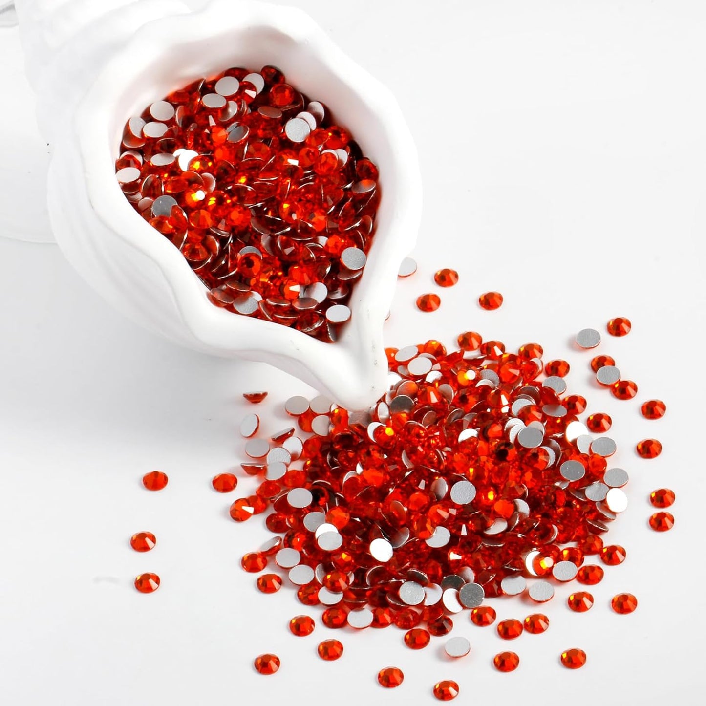 2000PCS SS20 Flatback Rhinestones | 12-Facet Diamond-Cut Glass Gems for Nail Art, Clothing, DIY Crafts |Glue-On Decoration Stones with Silver Backing(Hyacinth)