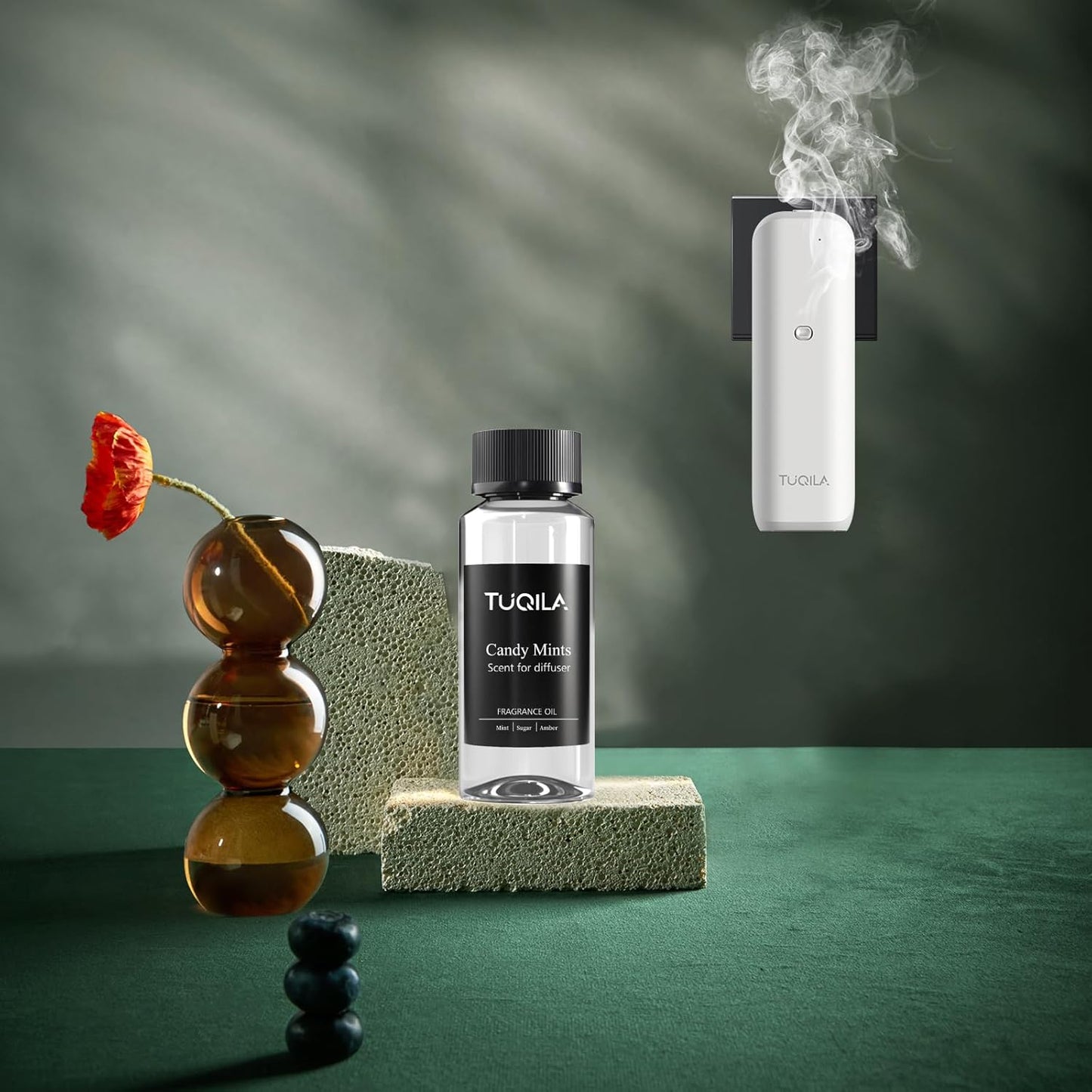 Hotel Waterless Diffuser Oil Candy Mints, Essential Scent Oil Usage Cold Air Waterless Diffuser, Luxury Scents Oils Fragrance Bottle120 ML Home Natural Flavour