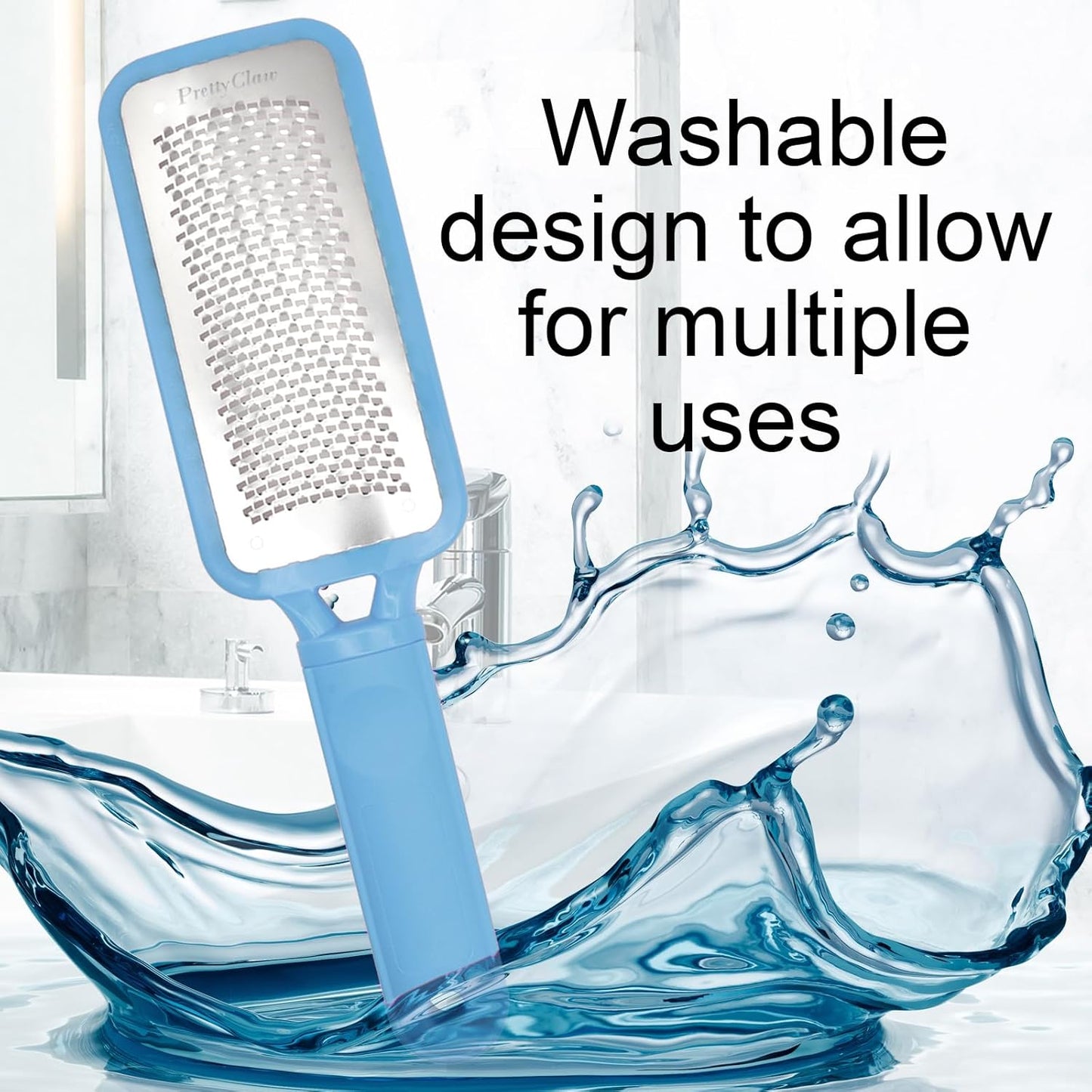 PrettyClaw | Foot File Callus Remover for Feet Care Pedicure Professional Foot File Filing Rasp Scrubber Tool Removes Dead Skin Salon and Spa Quality Blue