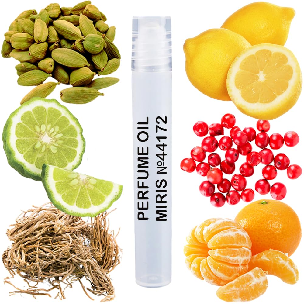 MIRIS Perfume Oil No. 44172, Inspired by Prive Vetiver d'Hiver, Long-Lasting Men Roll-On, Rollerball 0.34 Fl Oz / 10 ml