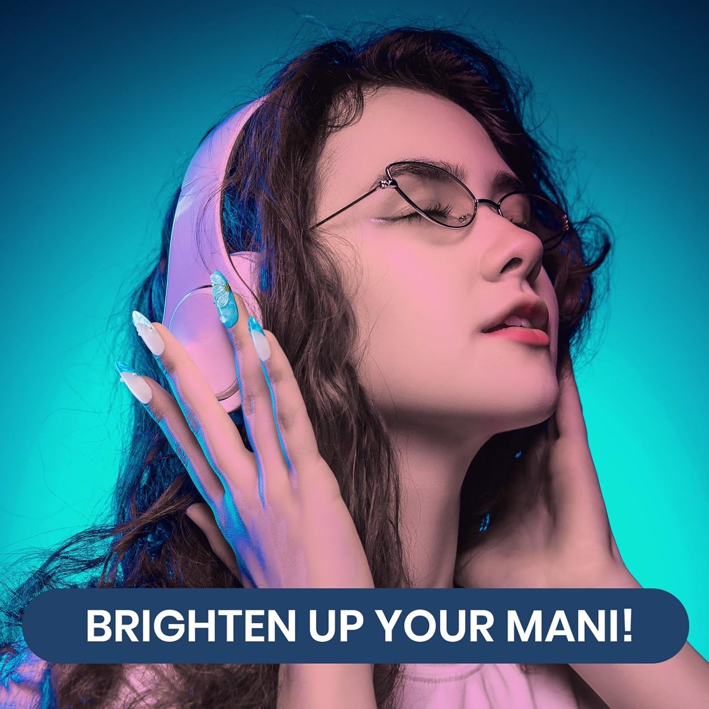 Beetles Pearl Gel Nail Polish Set, Dark Color Pink Red Purple Green Blue Nail Drawing Gel Polish 6 Colors Shimmer Mystic Flow Swirl Thread Effect Soak Off LED UV Curing for DIY Nail Art