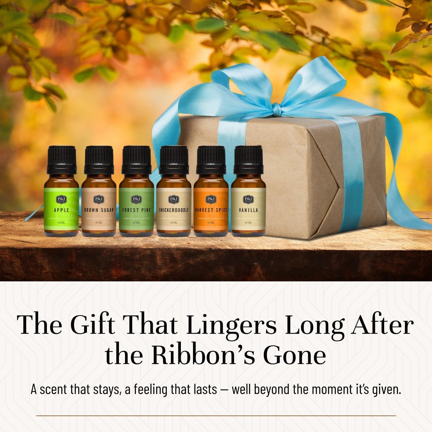 P&J Fragrance Oil Halloween Set | Autumn Wreath, Pumpkin Pie, Candy Corn, Marshmallow, Night Air, and Caramel Corn Candle Freshie Scent for Candle Making, Soap Making Supplies