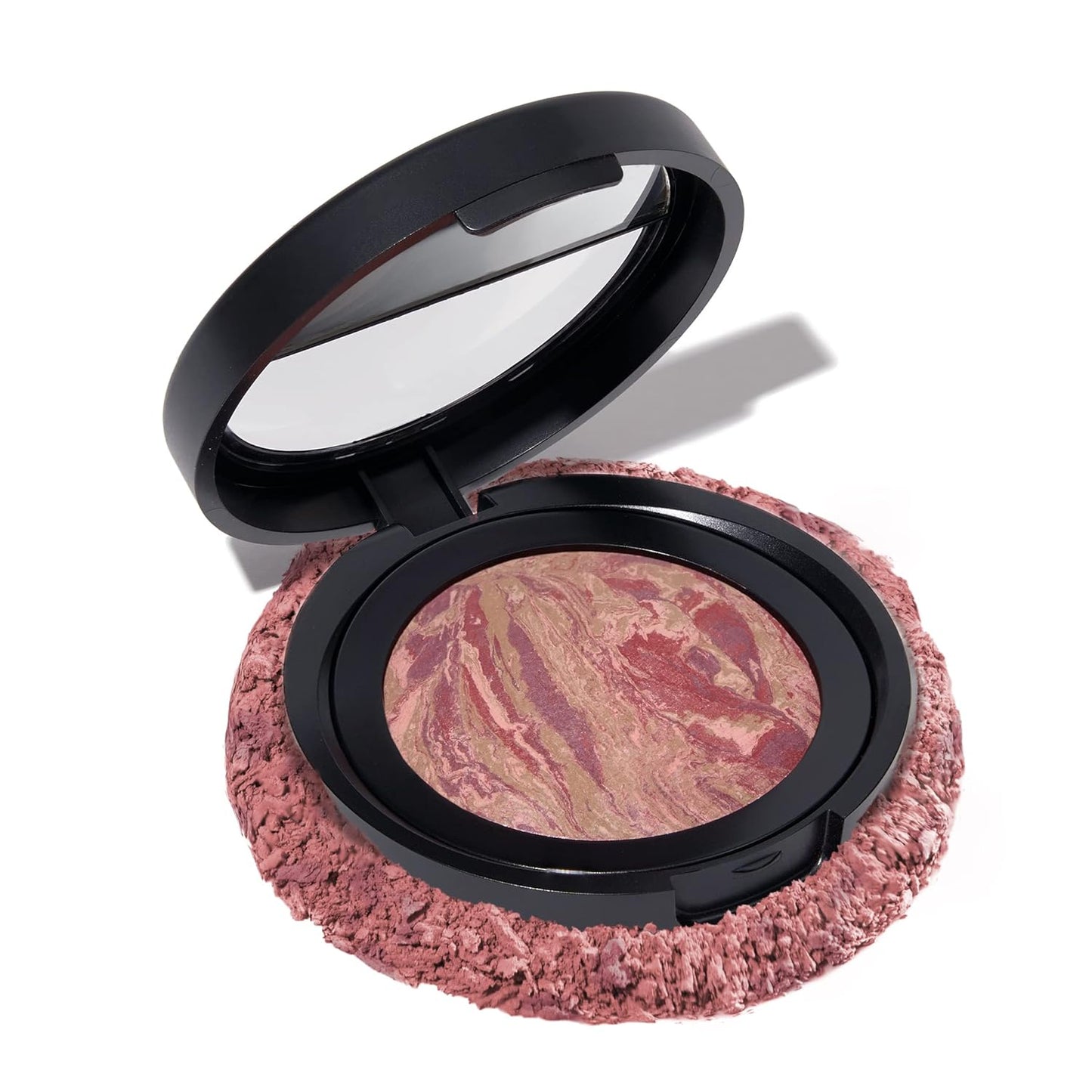 LAURA GELLER NEW YORK Baked Blush-n-Brighten Marbleized Blush for Cheeks - Raspberry Finish - Buildable Color