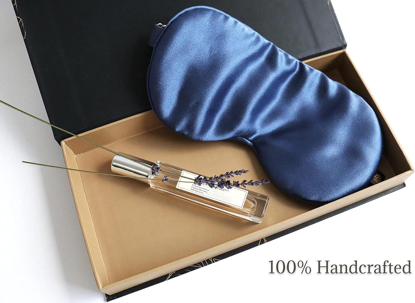 Premium 25 Momme Mulberry Silk Eye Mask for Sleeping (Ocean)