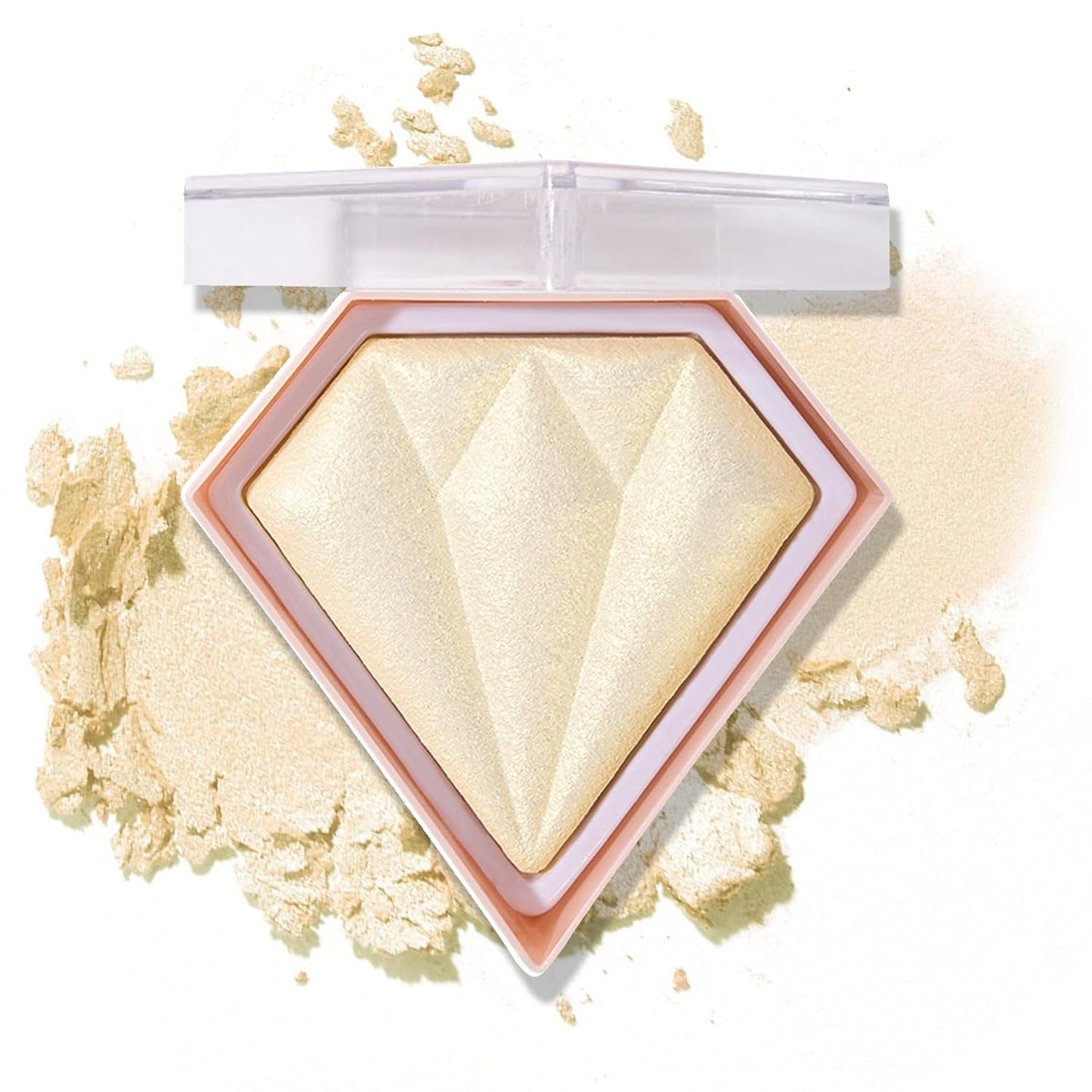 Face Glitter Highlighter Makeup Palette Shimmer Contour Powder Waterproof Long-Lasting,Brightens Face Complexion Contour Illuminator Highlighters Blush Powder Makeup Palette-02Quicksand Gold