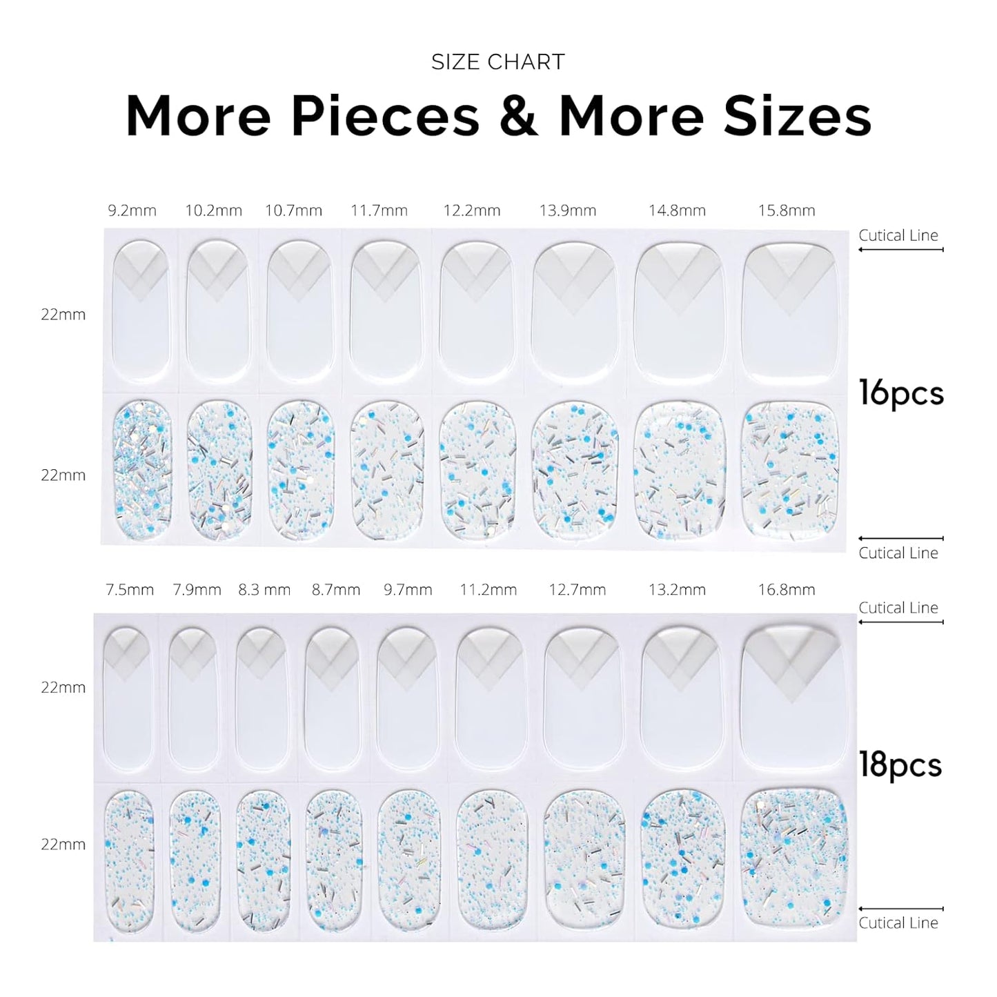 NAILOG Semi Cured Gel Nail Strips 34 pcs, Buy 2 Get 1 UV Lamp, Salon-Quality Gel Nail Stickers, Semicured Nail Wraps with Soft Gel Finish | Quartz