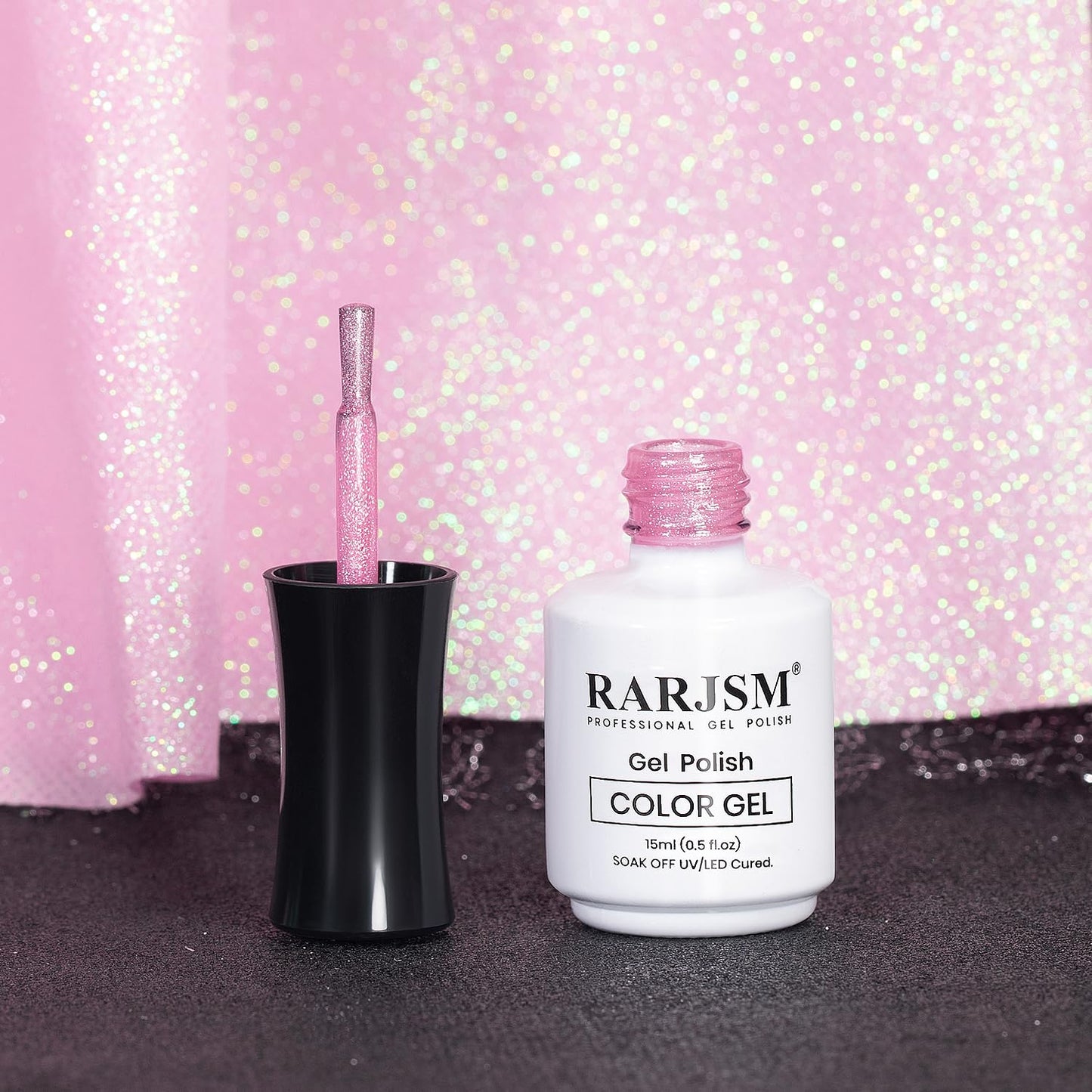 RARJSM Magnetic Cat Eye Gel Nail Polish Nude Purple Pink Silver Glitter 15ml 9D Cateye Galaxy Universal Shimmer Velvet Ice Gel Polish with Magnet Stick UV LED Curing Require Soak Off DIY Home