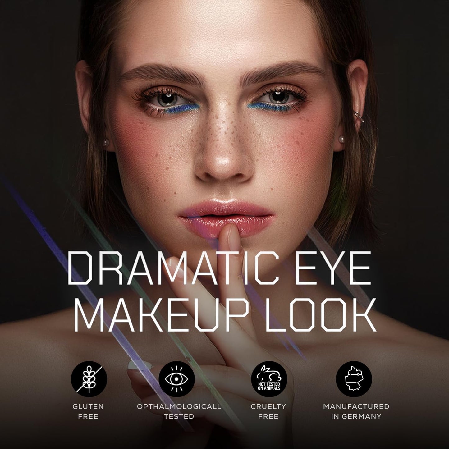 Radiant Professional Waterproof Eyeliner Pencil - Eyeliner Waterproof Smudge Proof for Woman - Long Lasting Under Eye Pencil for Smoky Eye - Soft Waterline Eye liner with Smudger Tool Olive (12)