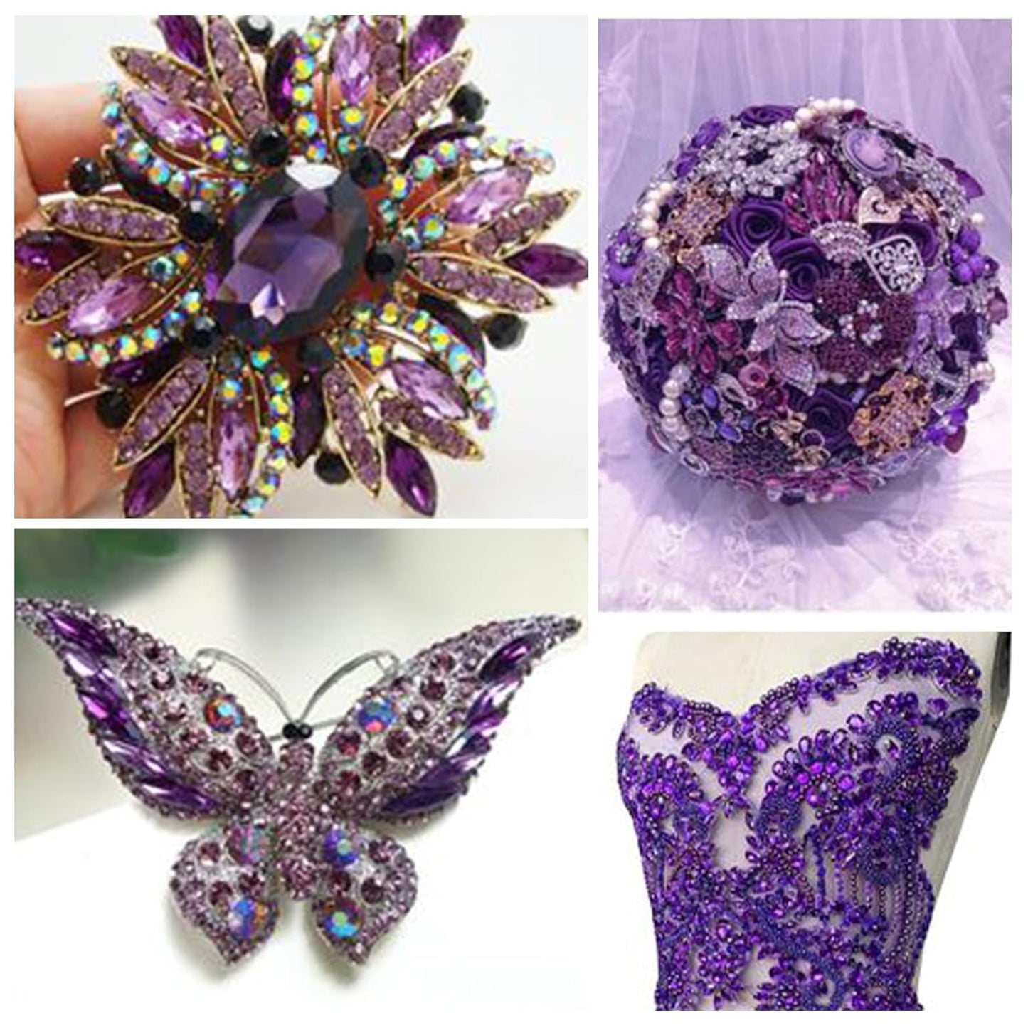 1440Pcs Light-Purple Ab Crystal Rhinestones,Glass Flatback Rhinestones Gemstones for Nail Face Makeup Art Crafts Clothes Decoration-(SS16,4.0mm,Light-Purple Ab)