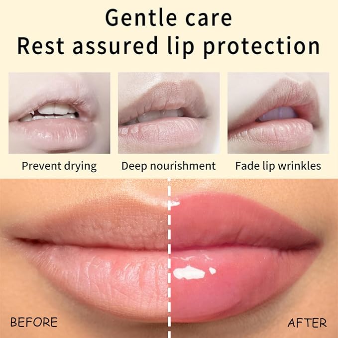 Hydrating Jelly Lipstick,Instantly Hydrating Lip Tint Tinted Moisturizing Lip Balm For Dry Lip,Conditioning & Nourishing Lip Care Moisturizer Fruit Lip Oil Non-sticky Lip Gloss(Tangerine)