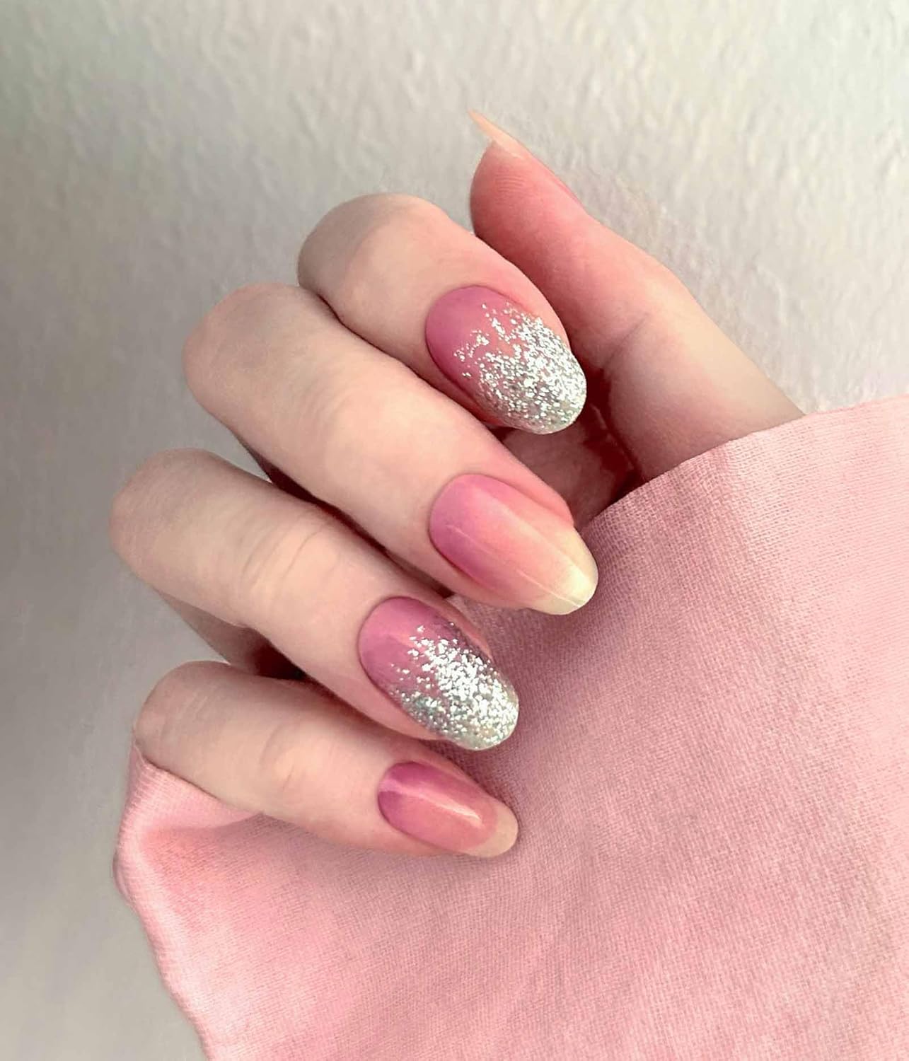 Nail Polish Strips - 22 Pcs Salon Quality Gel Nail Stickers - Long Lasting Wraps (Rainbow Basket Blue&Yellow)